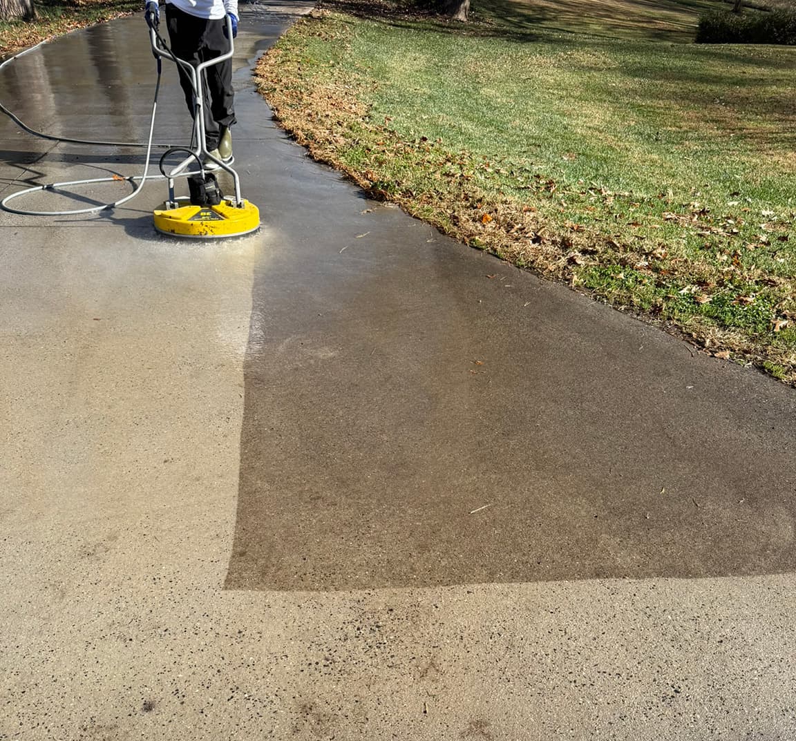 Exterior Shine pressure washing team