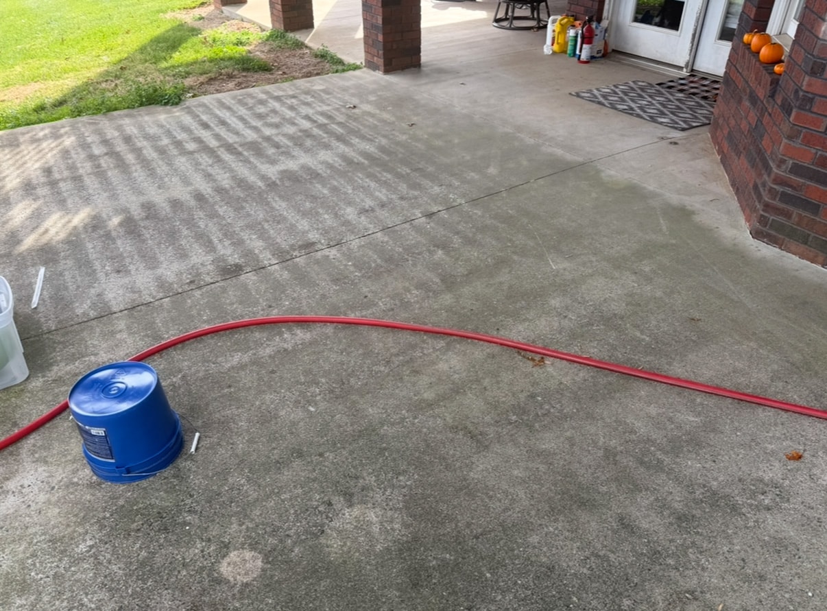 Driveway Pressure Washing Transformation - Before